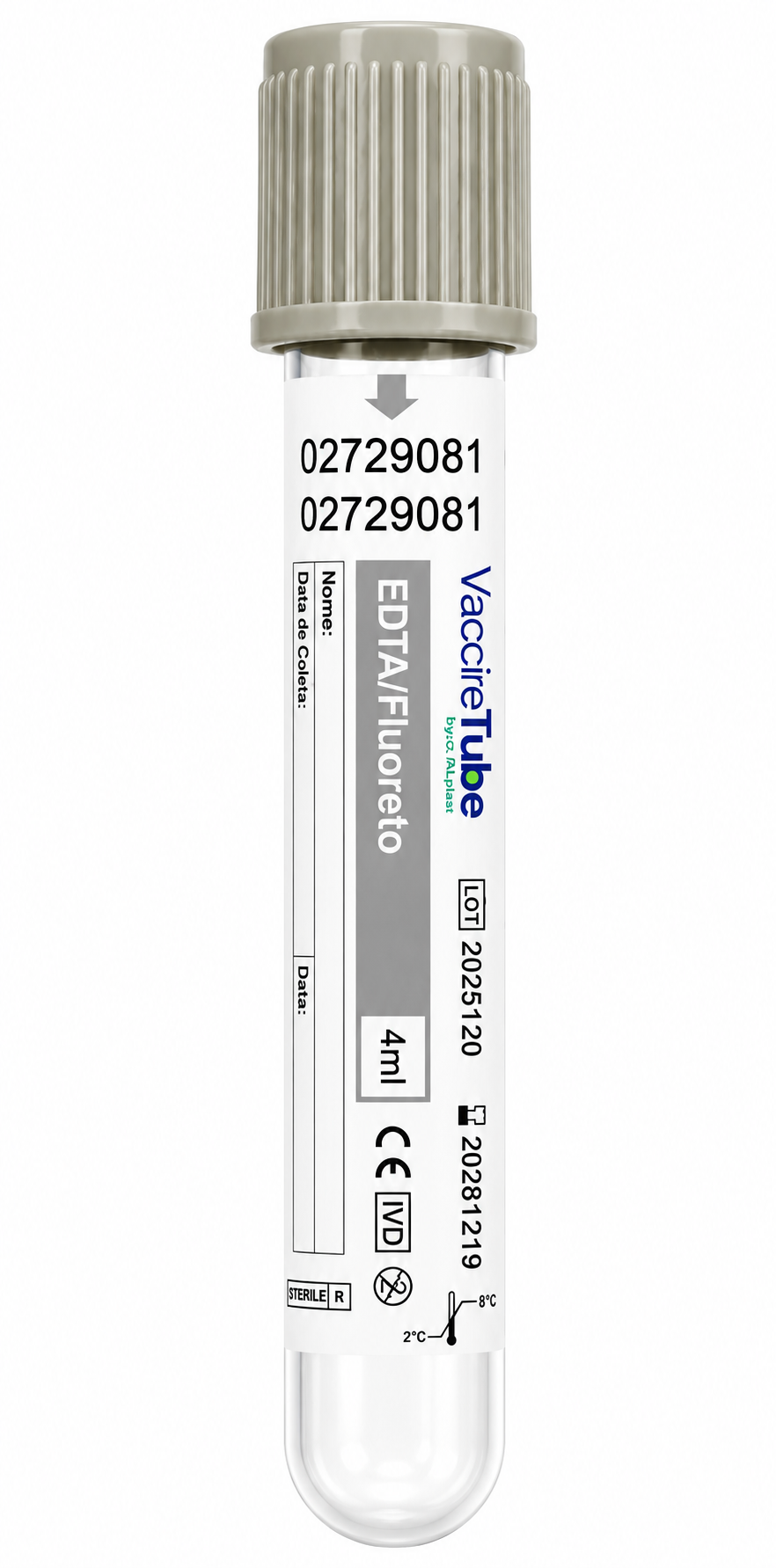 VaccléTube EDTA/Fluoreto — imagem 2